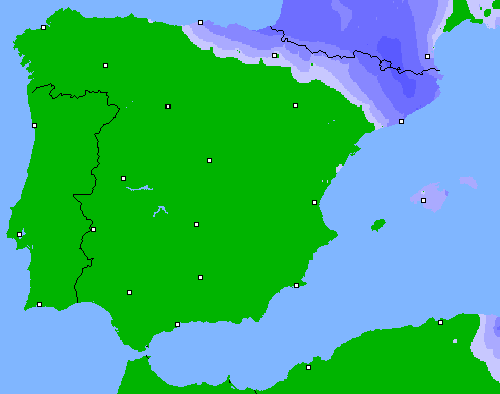 Precipitación (24 h) España